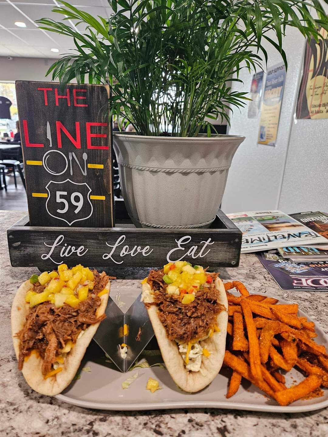 Delicious food at the Line on 59 in Thief River Falls Minnesota
