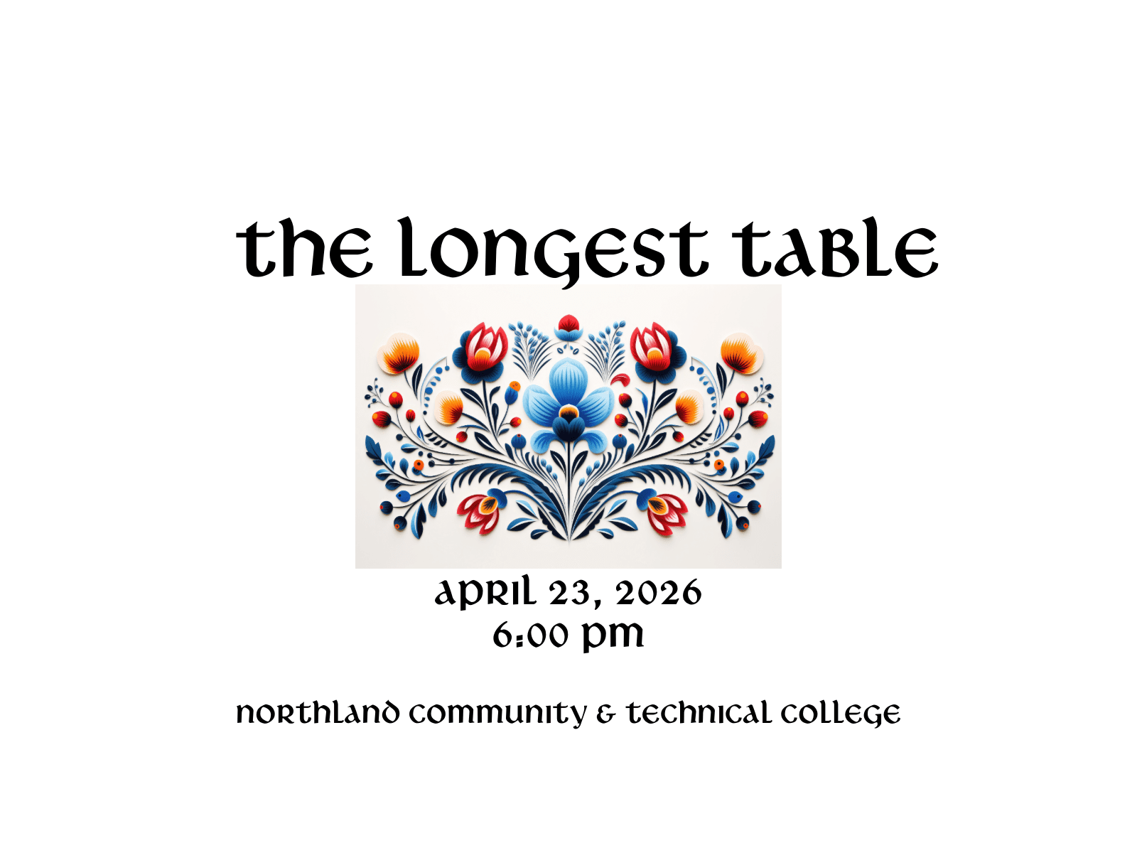 The Longest Table April 23